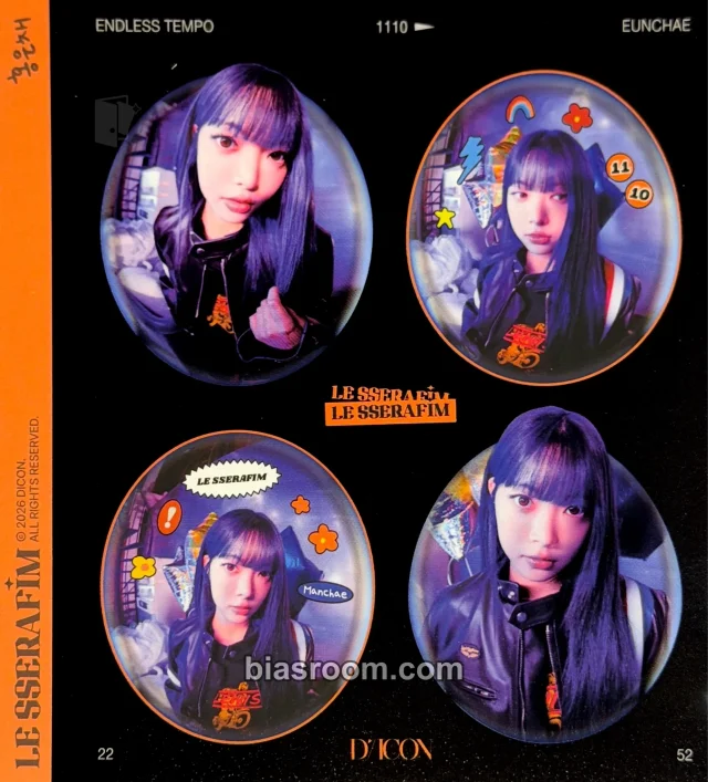 LE SSERAFIM - Hong Eunchae - D'ICON Issue N°32 Other 4 cut photo endless tempo version magazine inclusion