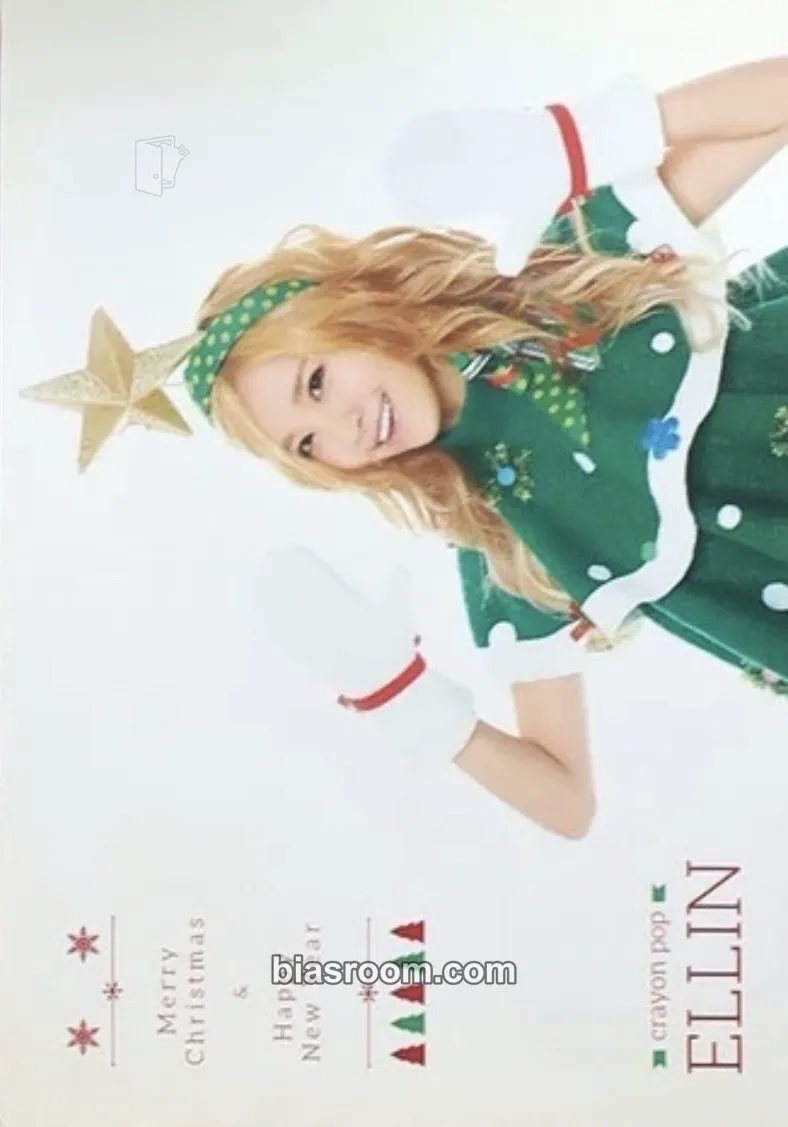 Ellin Lonely Christmas Photocard - Crayon Pop - Crayon Pop K-pop photocard
