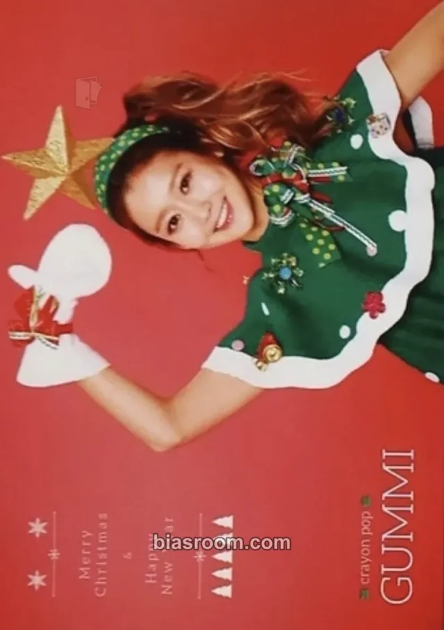 Crayon Pop - Geummi - Lonely Christmas Album postcard set album inclusion horizontal