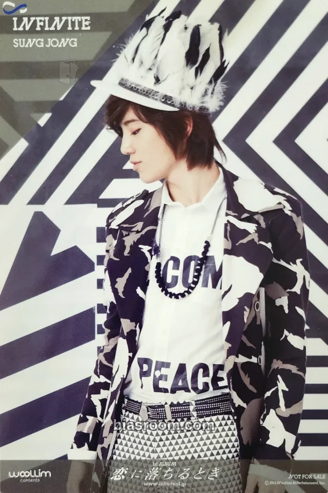 INFINITE - Sungjong - Koi ni Ochiru Toki Album pob (pre-order benefit) postcard japanese album