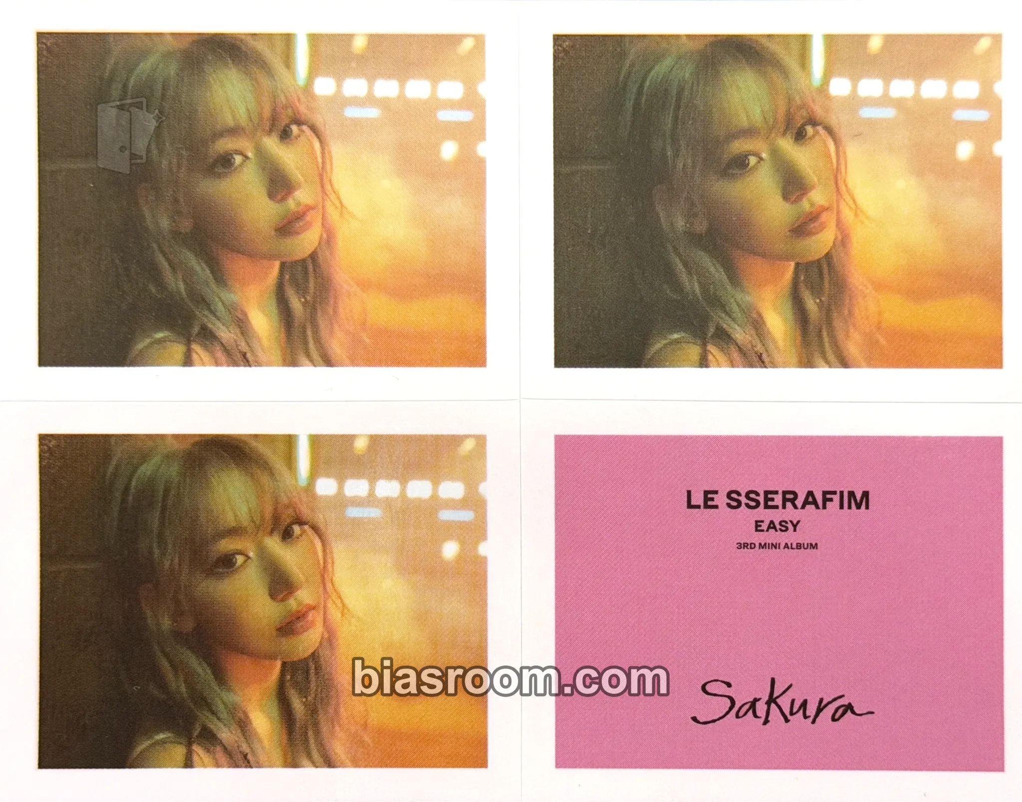 Sakura EASY Photocard - LE SSERAFIM - LE SSERAFIM K-pop photocard