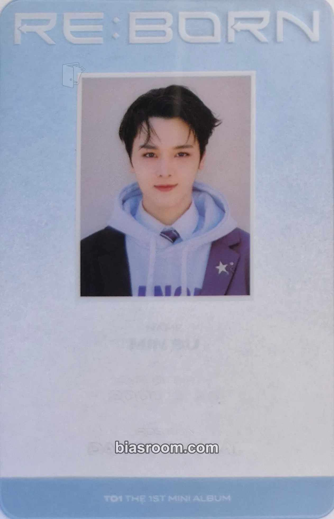 Minsu RE:BORN Photocard - TO1 - TO1 K-pop photocard