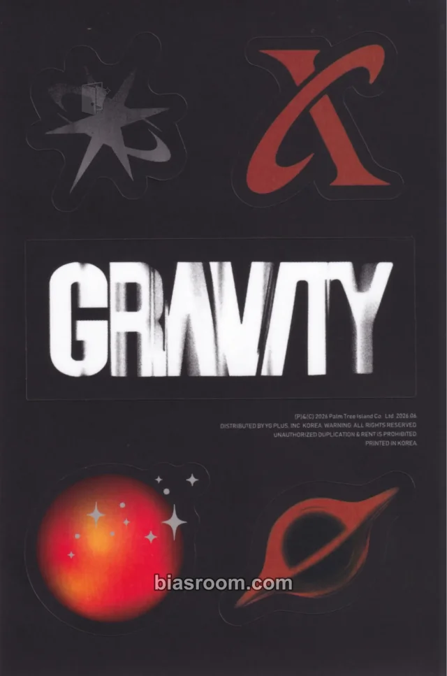 XIA - XIA - GRAVITY Album orbit version album inclusion sticker sheet