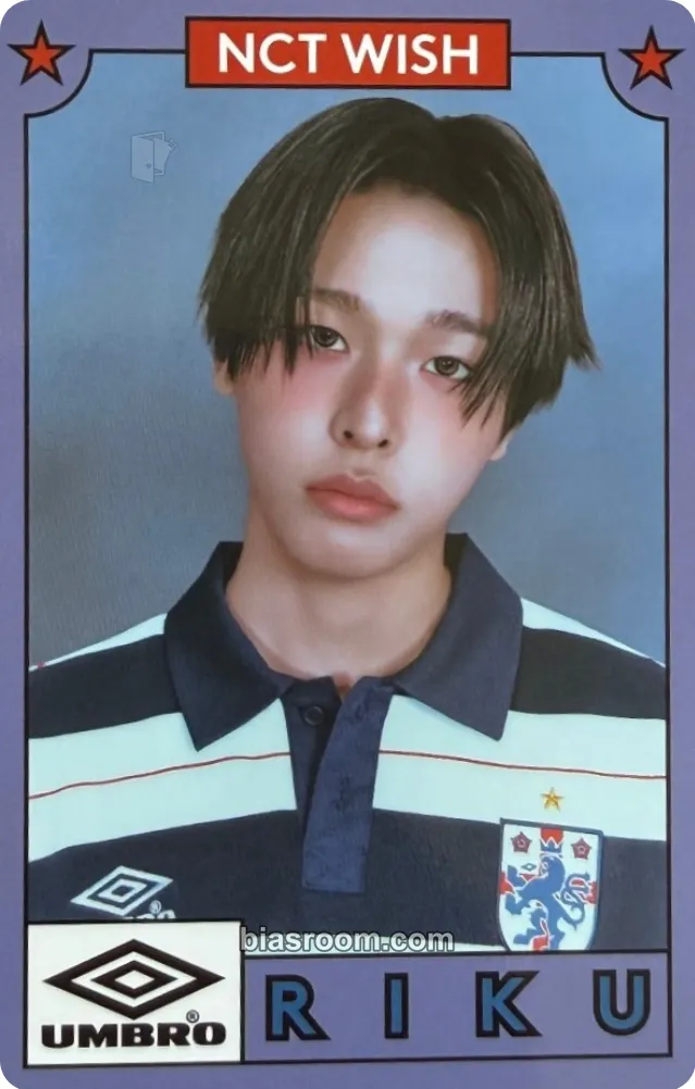 Riku UMBRO X NCT WISH Photocard - NCT WISH - NCT WISH K-pop photocard