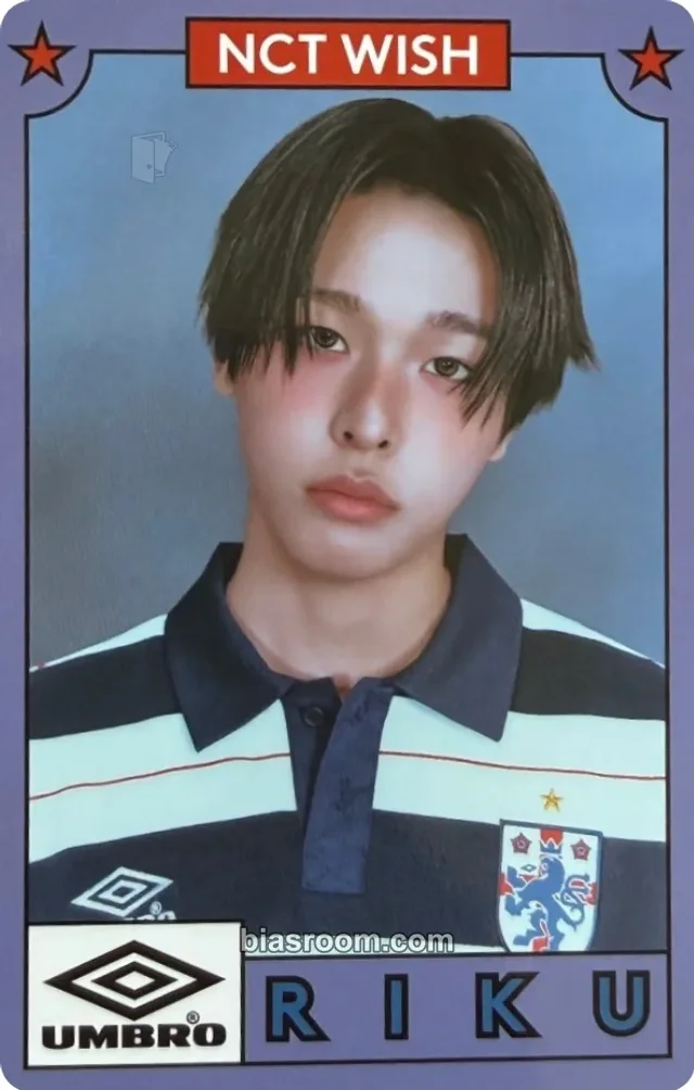 NCT WISH - Riku - UMBRO X NCT WISH Other purchase benefit photocard set brand collaboration
