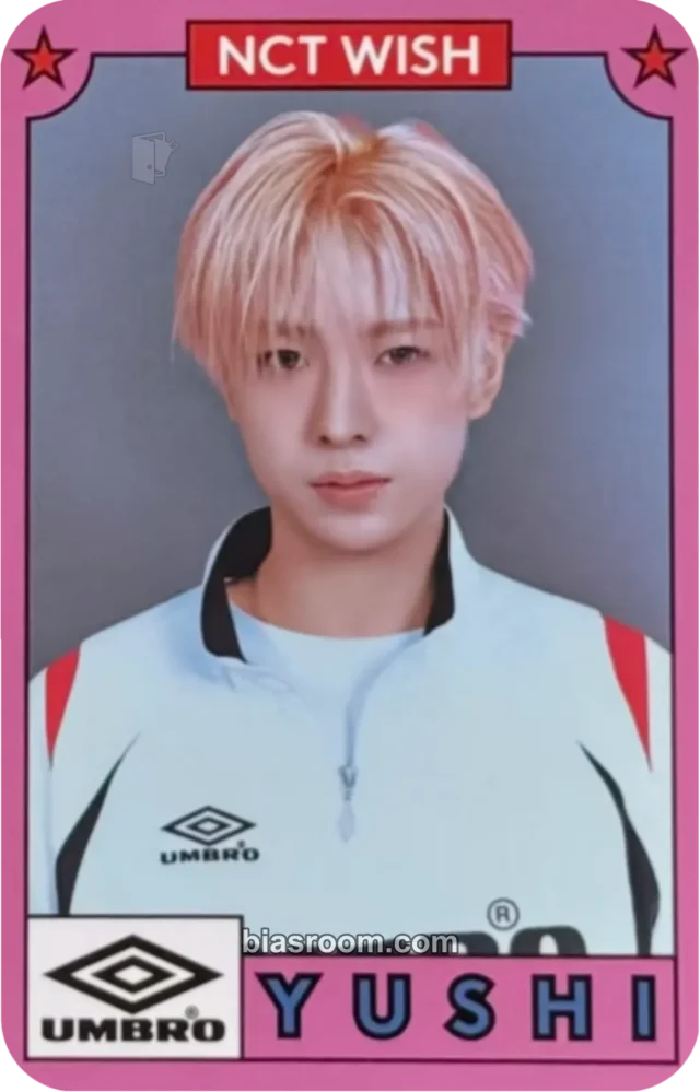 NCT WISH - Yushi - UMBRO X NCT WISH Other purchase benefit photocard set brand collaboration