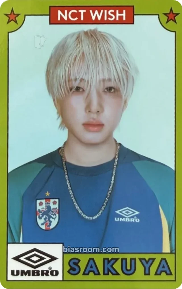 NCT WISH - Sakuya - UMBRO X NCT WISH Other brand collaboration photocard set purchase benefit