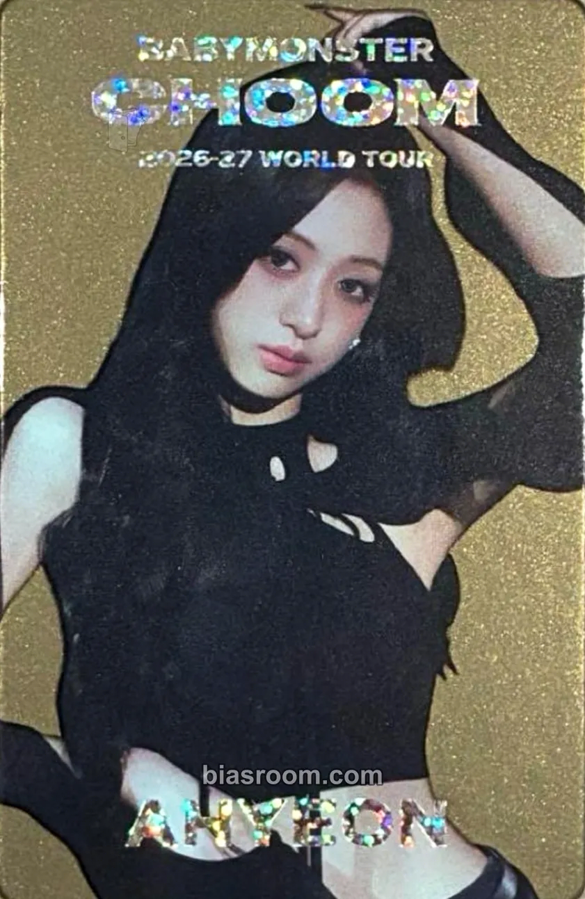 Ahyeon CHOOM World Tour Photocard - BABYMONSTER - BABYMONSTER K-pop photocard