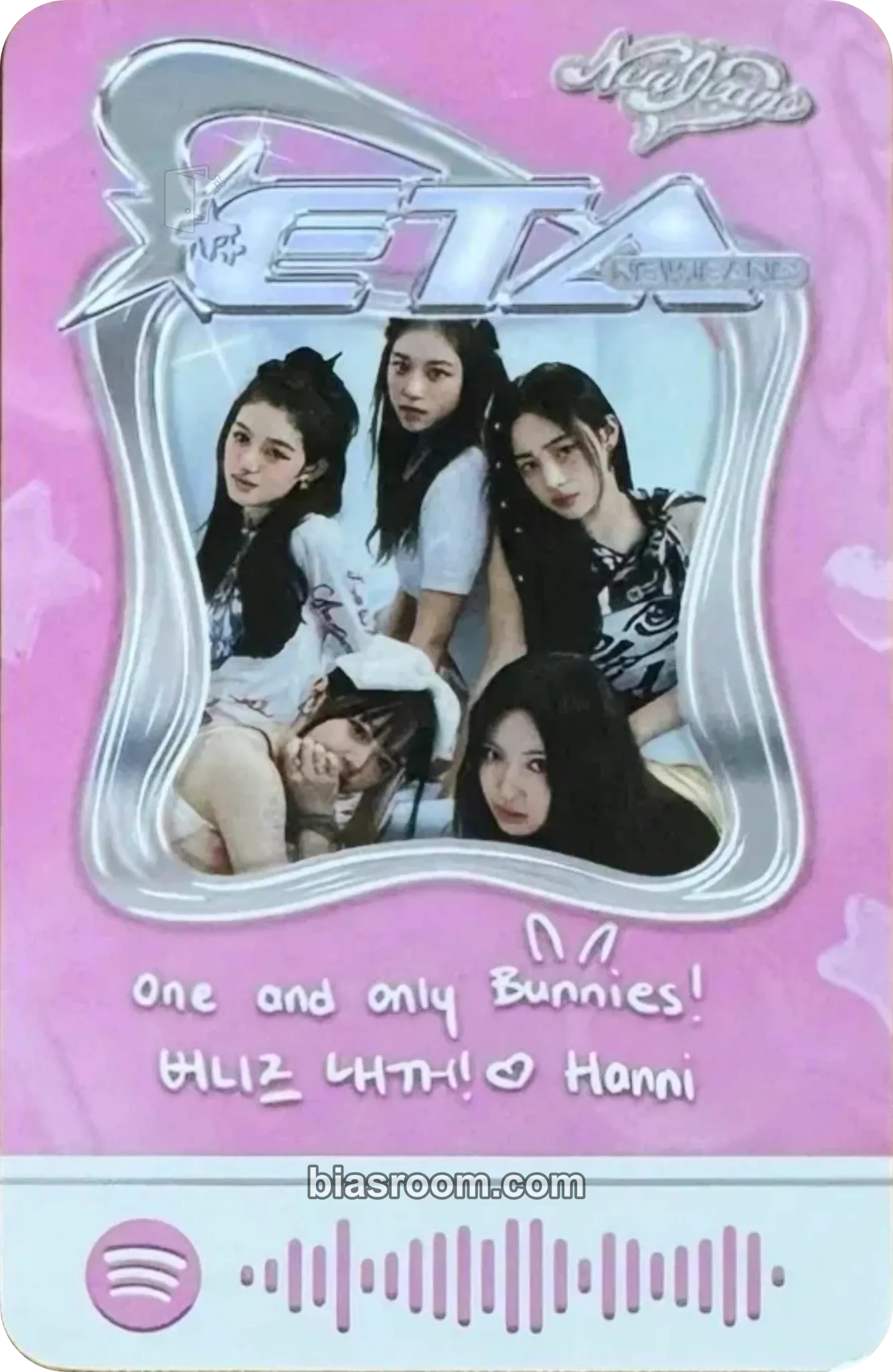 Bunnyland Spotify Pop-Up 2023 Photocard - NewJeans - NewJeans K-pop photocard