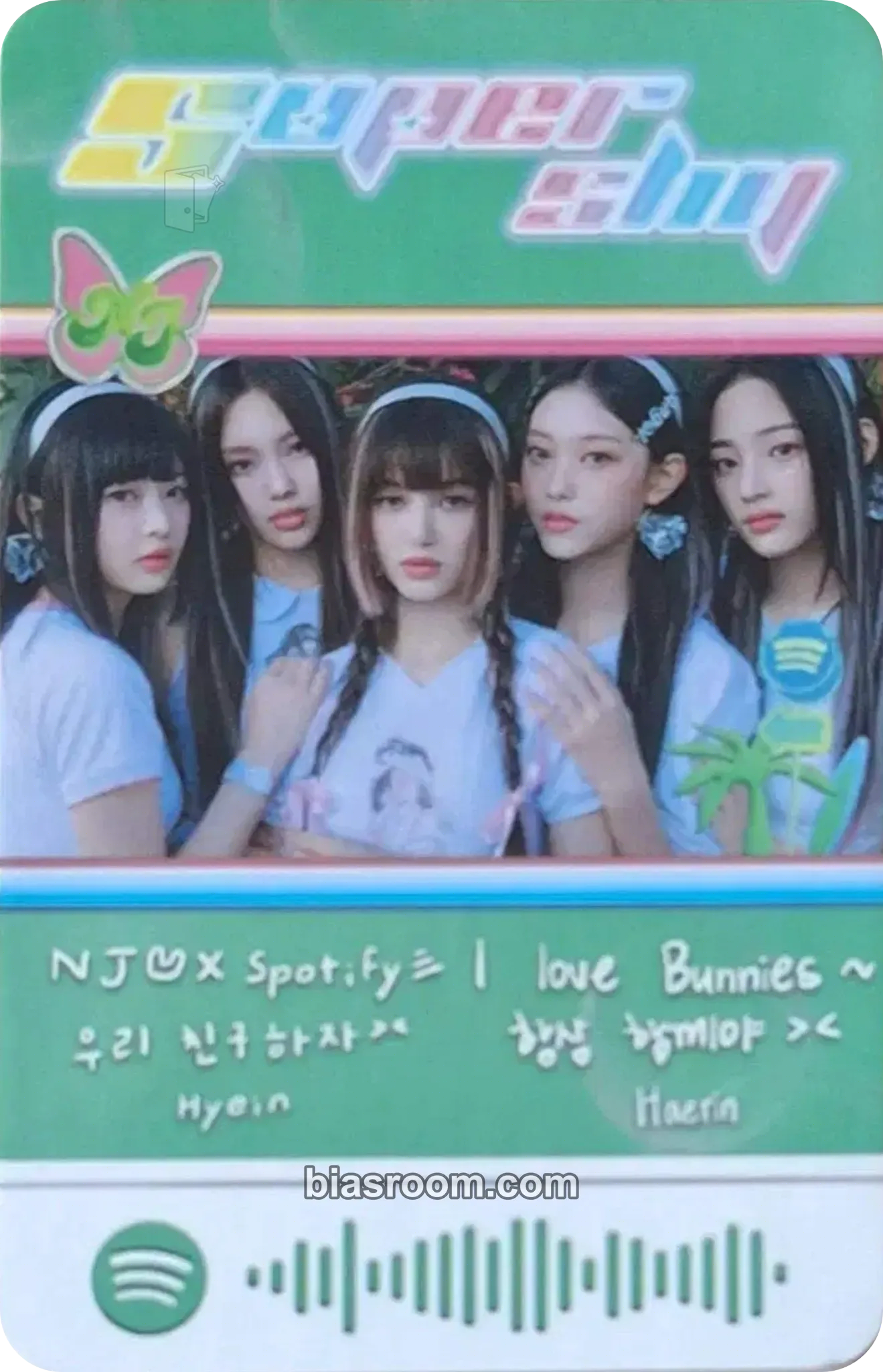 Bunnyland Spotify Pop-Up 2023 Photocard - NewJeans - NewJeans K-pop photocard