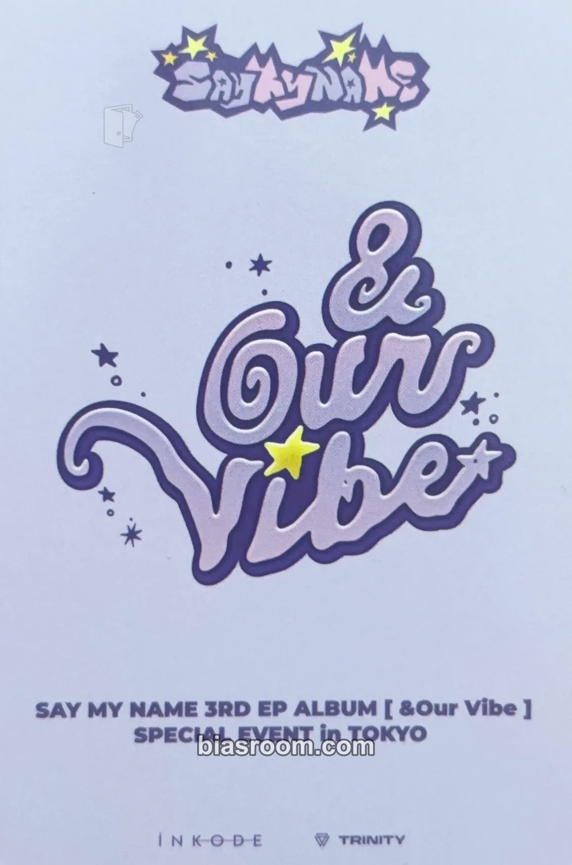 Hitomi &our vibe Photocard - SAY MY NAME | Bias Room