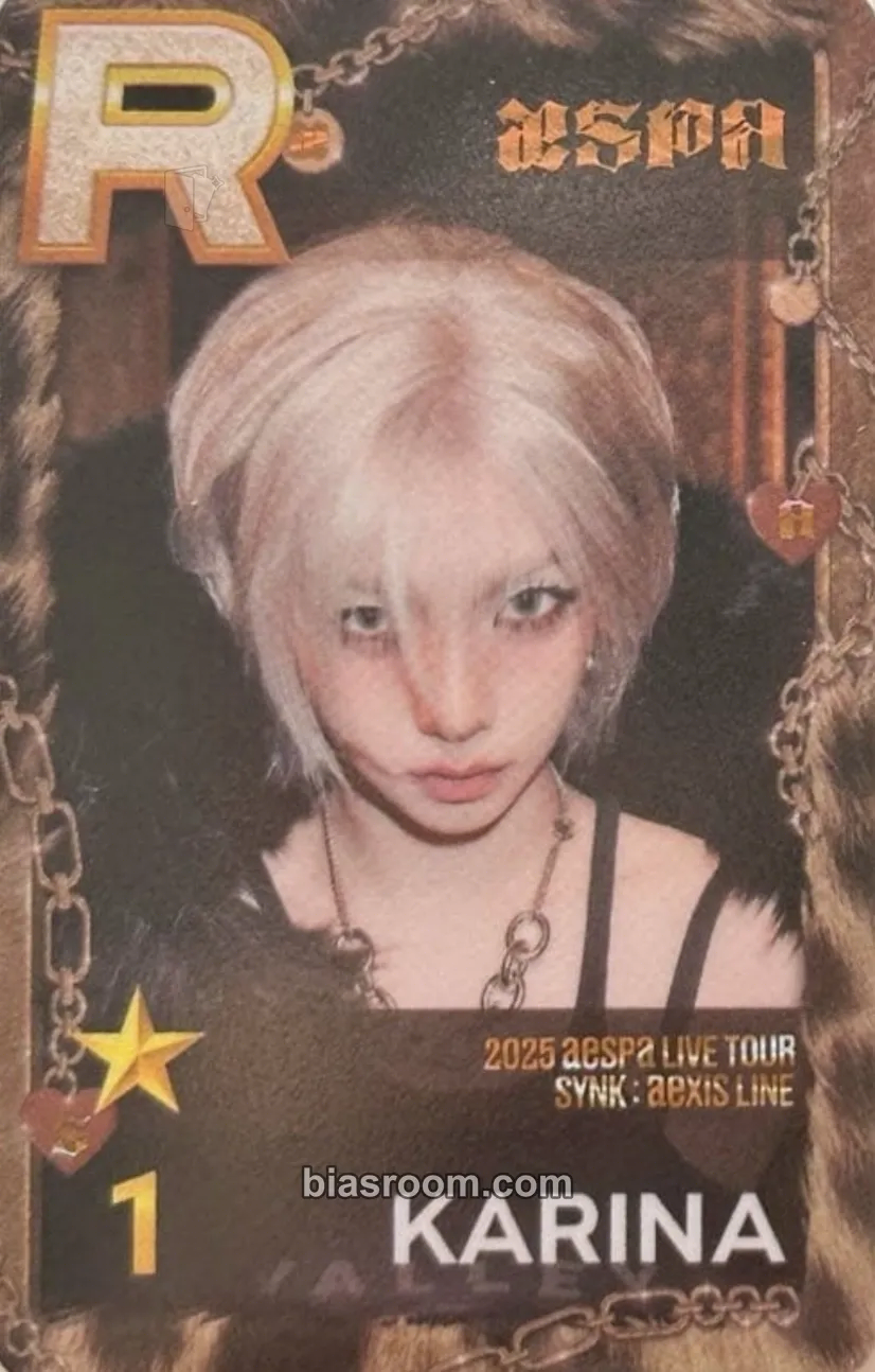 Karina SYNK : aeXIS LINE Photocard - aespa - aespa K-pop photocard