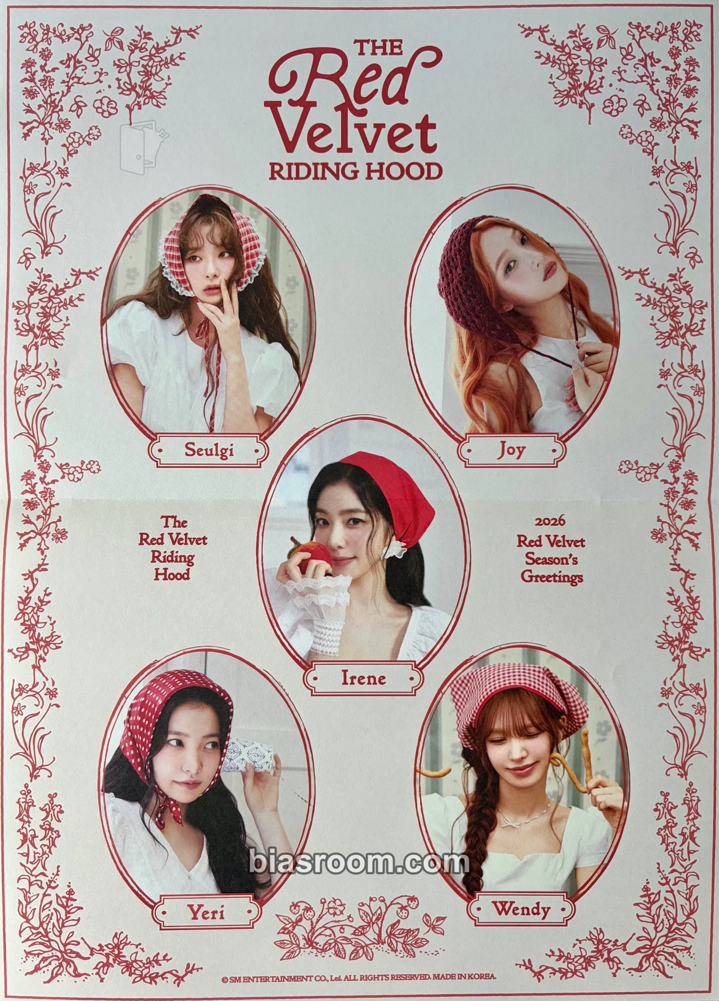 2026 Season's Greetings Photocard - Red Velvet - Red Velvet K-pop photocard
