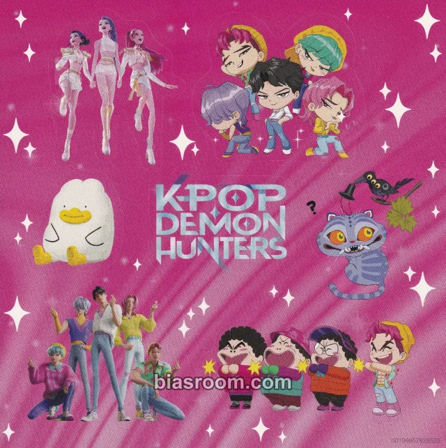 KPop Demon Hunters - KPop Demon Hunters Anniversary Edition Album album inclusion sticker sheet vinyl version