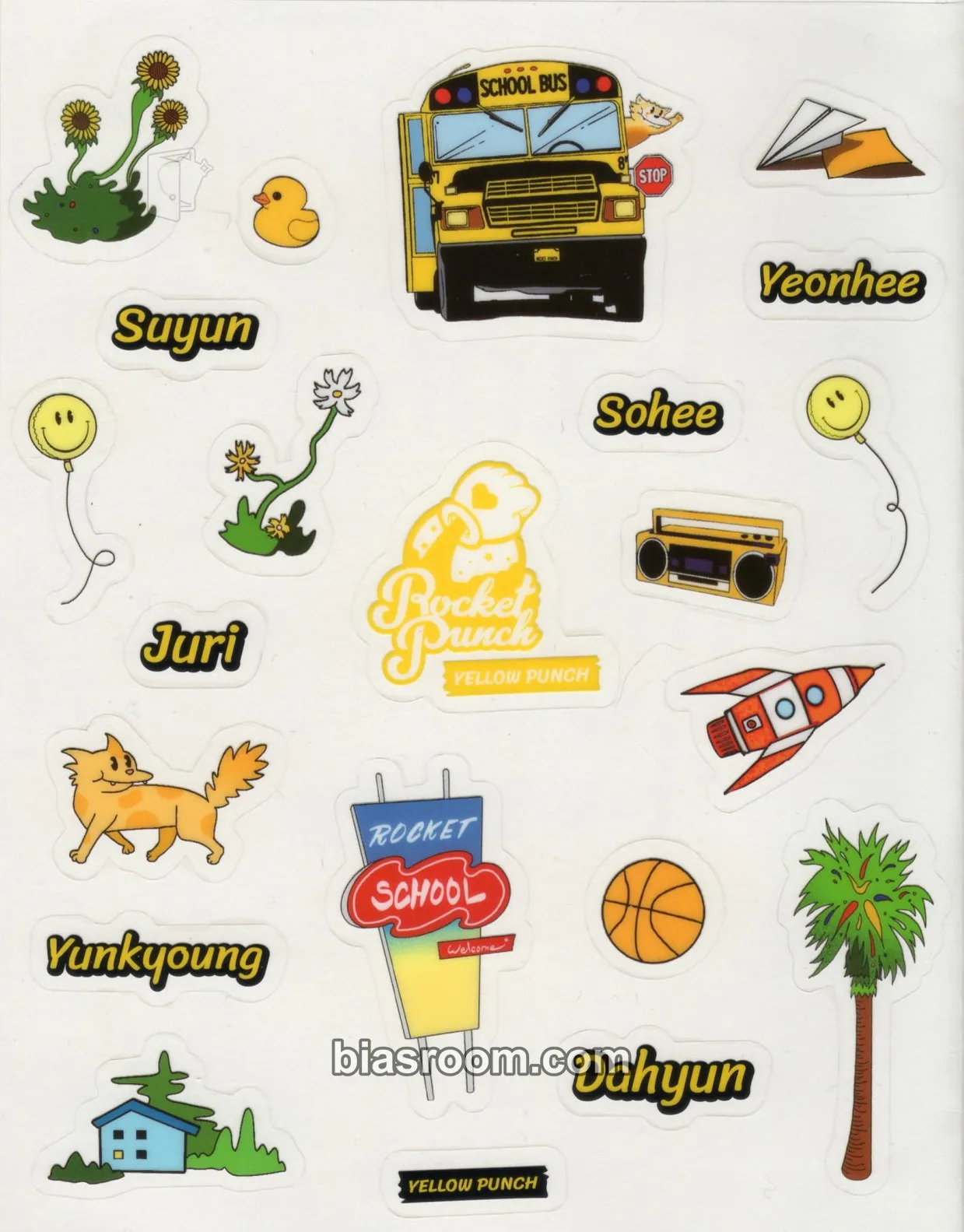 Yellow punch Photocard - Rocket Punch - Rocket Punch K-pop photocard