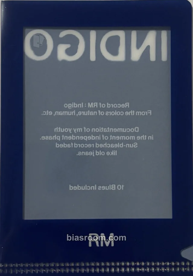 BTS - RM - Indigo Album L holder pob (pre-order benefit) weverse global shop (wvg)