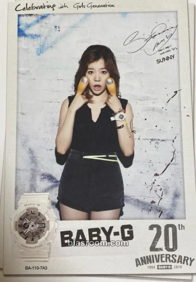 Girls' Generation - Sunny - Casio's BABY-G Other accordion postcard brand collaboration