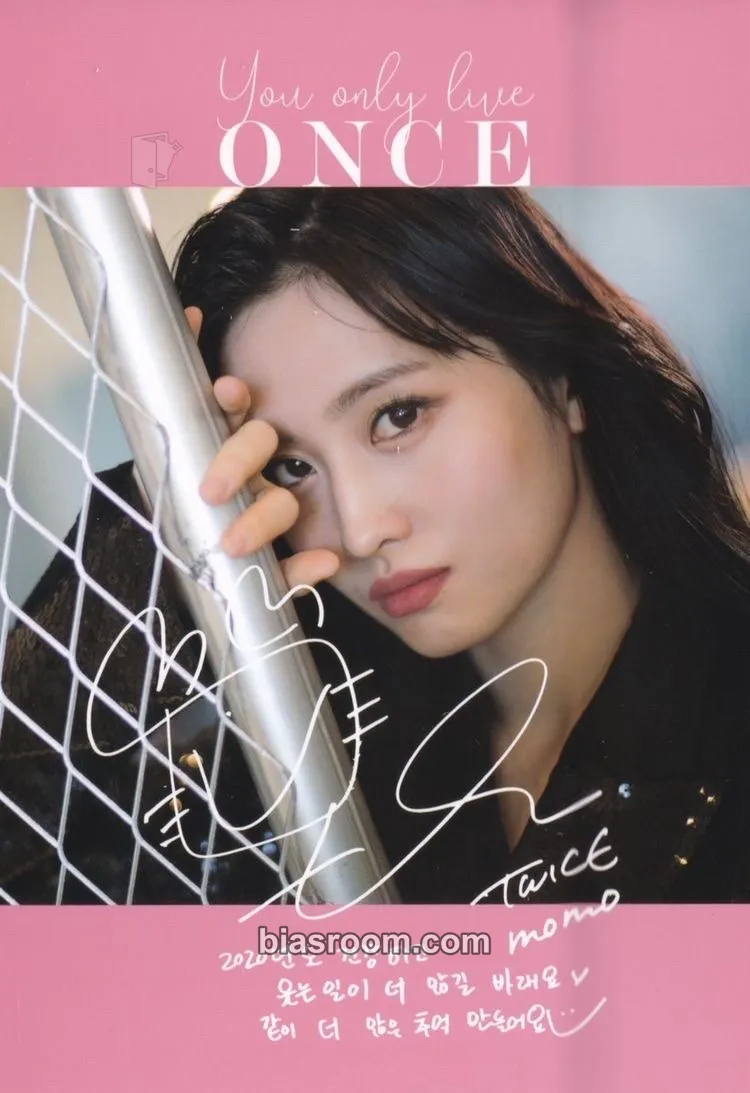 Momo Dicon Vol7 - YOU ONLY LIVE ONCE Photocard - TWICE - TWICE K-pop photocard