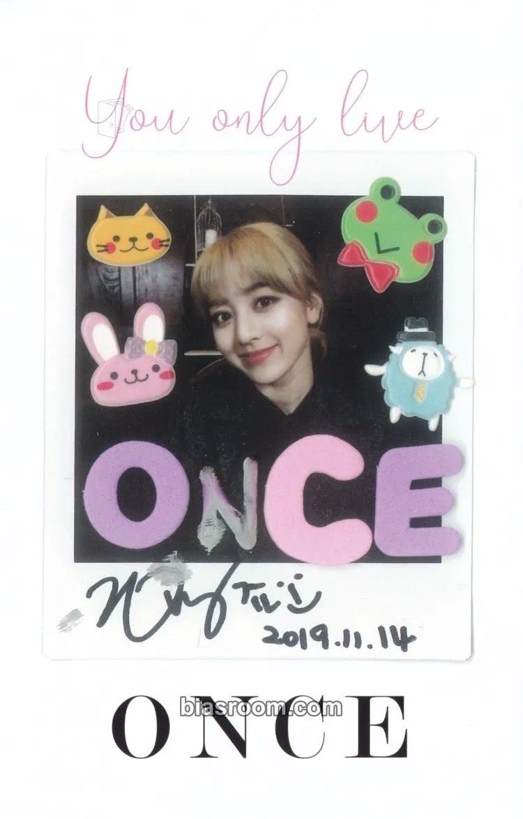 Jihyo Dicon Vol7 - YOU ONLY LIVE ONCE Photocard - TWICE - TWICE K-pop photocard