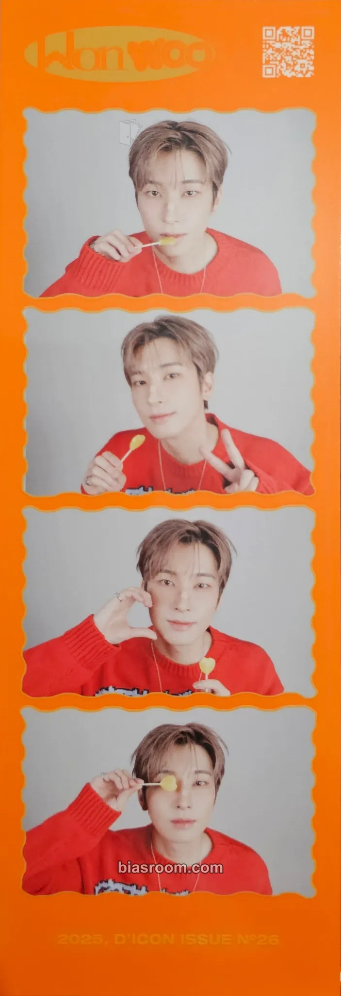 Wonwoo DICON White Midnight - WxM Photocard - SEVENTEEN - SEVENTEEN K-pop photocard