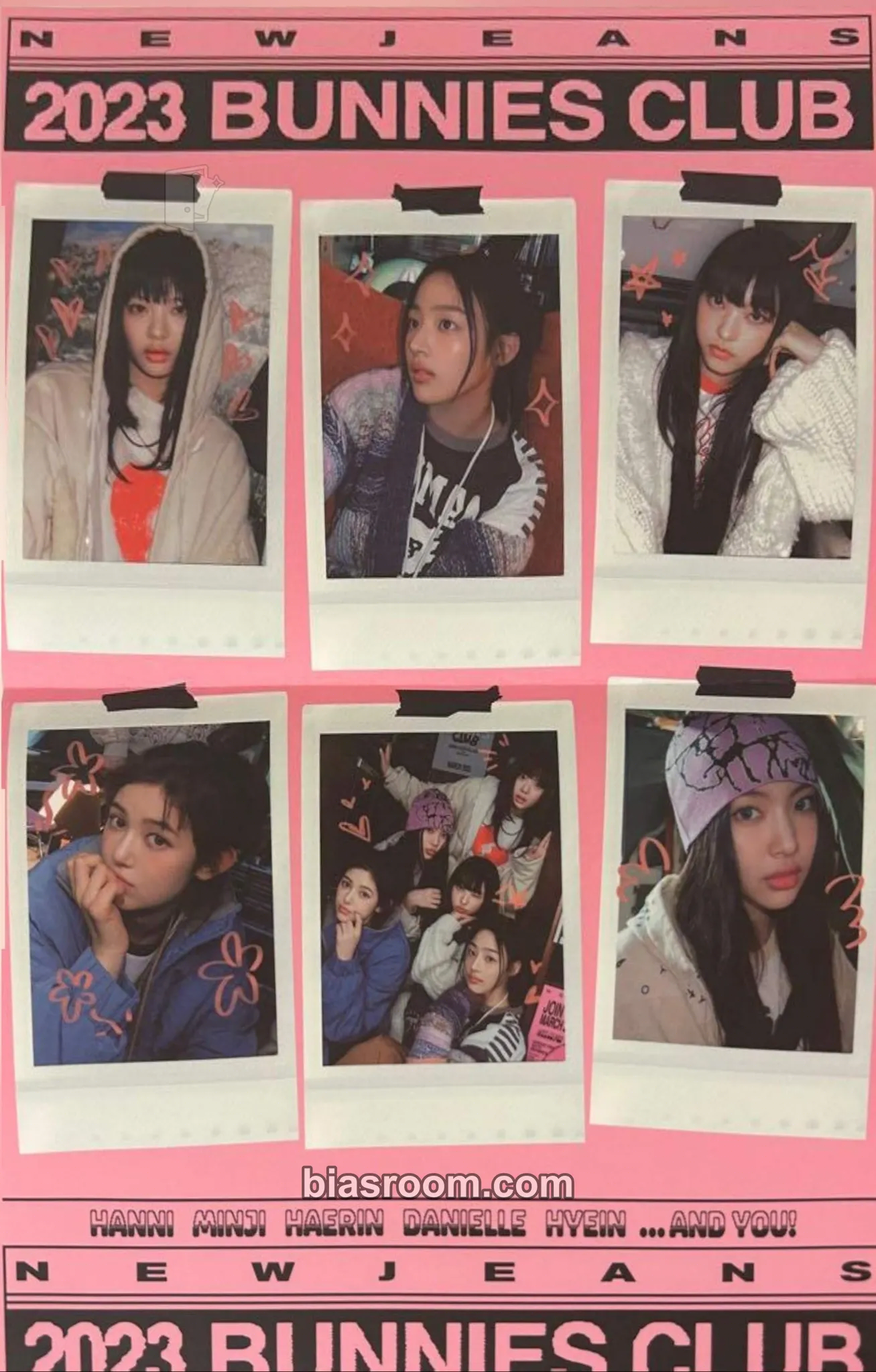 Bunnies Club Membership 2023 Photocard - NewJeans - NewJeans K-pop photocard