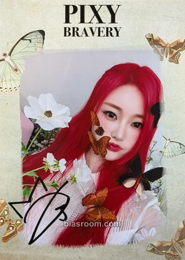 PIXY - U_Chae (Dajeong) - Fairy Forest: Bravery Album autographed photo print winner benefit