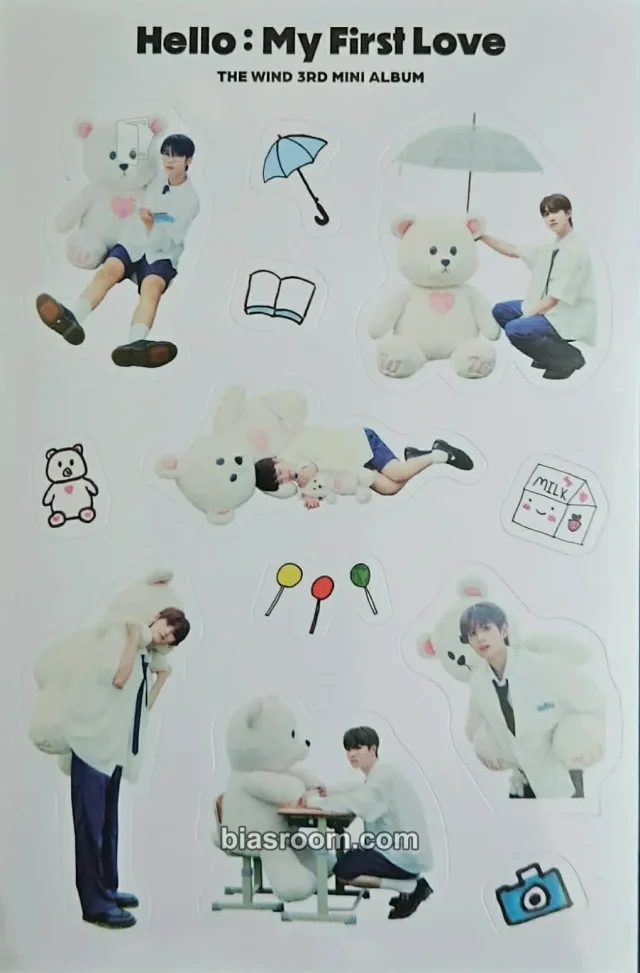 The Wind - Hello : My First Love Album album inclusion sticker boy version