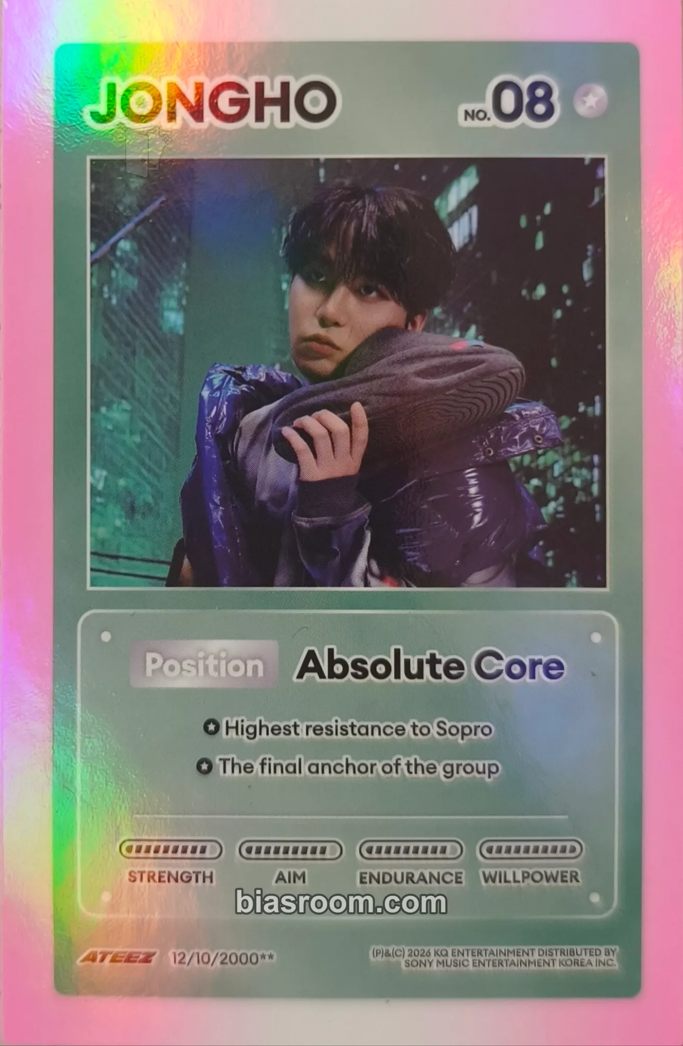 Jongho GOLDEN HOUR : Part.5 Photocard - ATEEZ - ATEEZ K-pop photocard