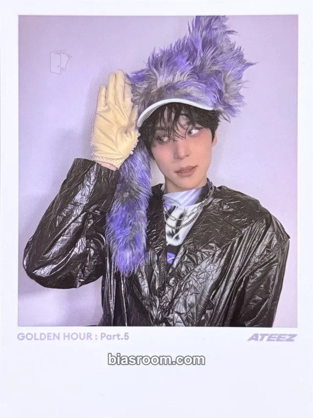 ATEEZ - Yunho - GOLDEN HOUR : Part.5 Album digipack version polaroid