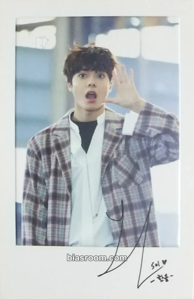 UNB - Ji Hansol - Boyhood Album album photocard limited edition printed signature polaroid