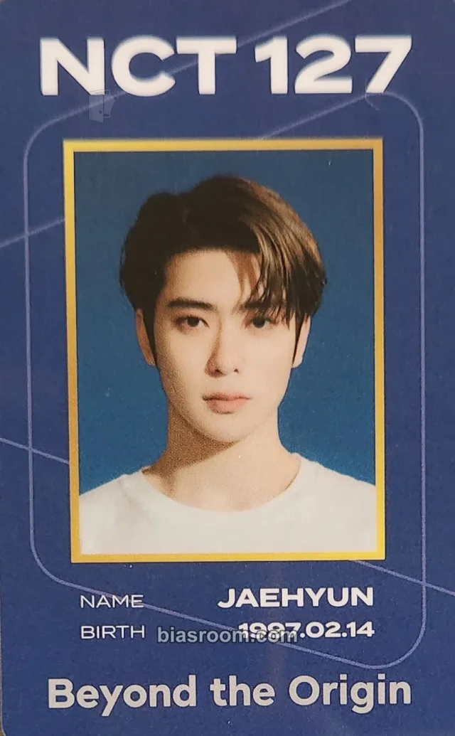 NCT 127 - Jaehyun - Beyond The Origin Event merch photocard deco set pvc card brochure