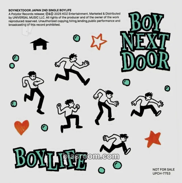 BOYNEXTDOOR - BOYLIFE Album album inclusion sticker sheet limited edition B version
