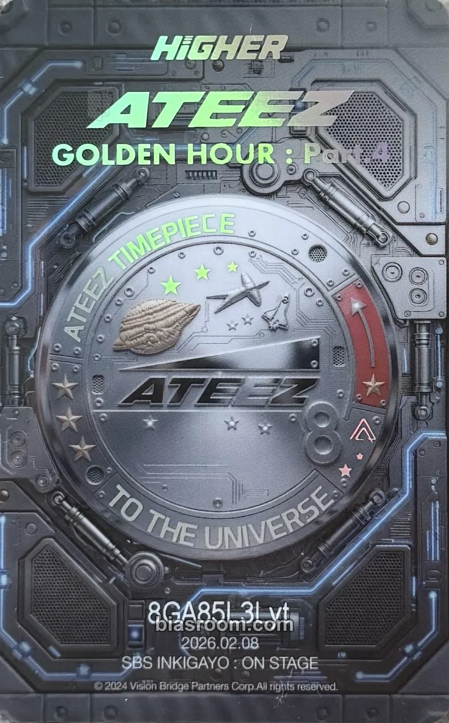 San Higher Timepiece × ATEEZ Photocard - ATEEZ | Bias Room