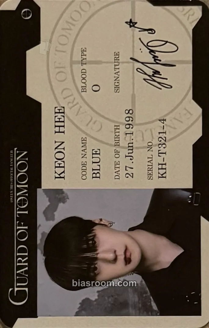Keonhee ONEUS guard of tomoon (3rd fanclub) Photocard - ONEUS - ONEUS K-pop photocard