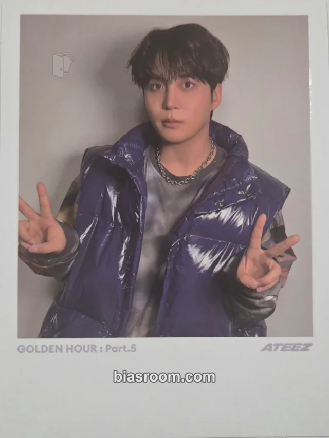 ATEEZ - Jongho - GOLDEN HOUR : Part.5 Album polaroid digipack version