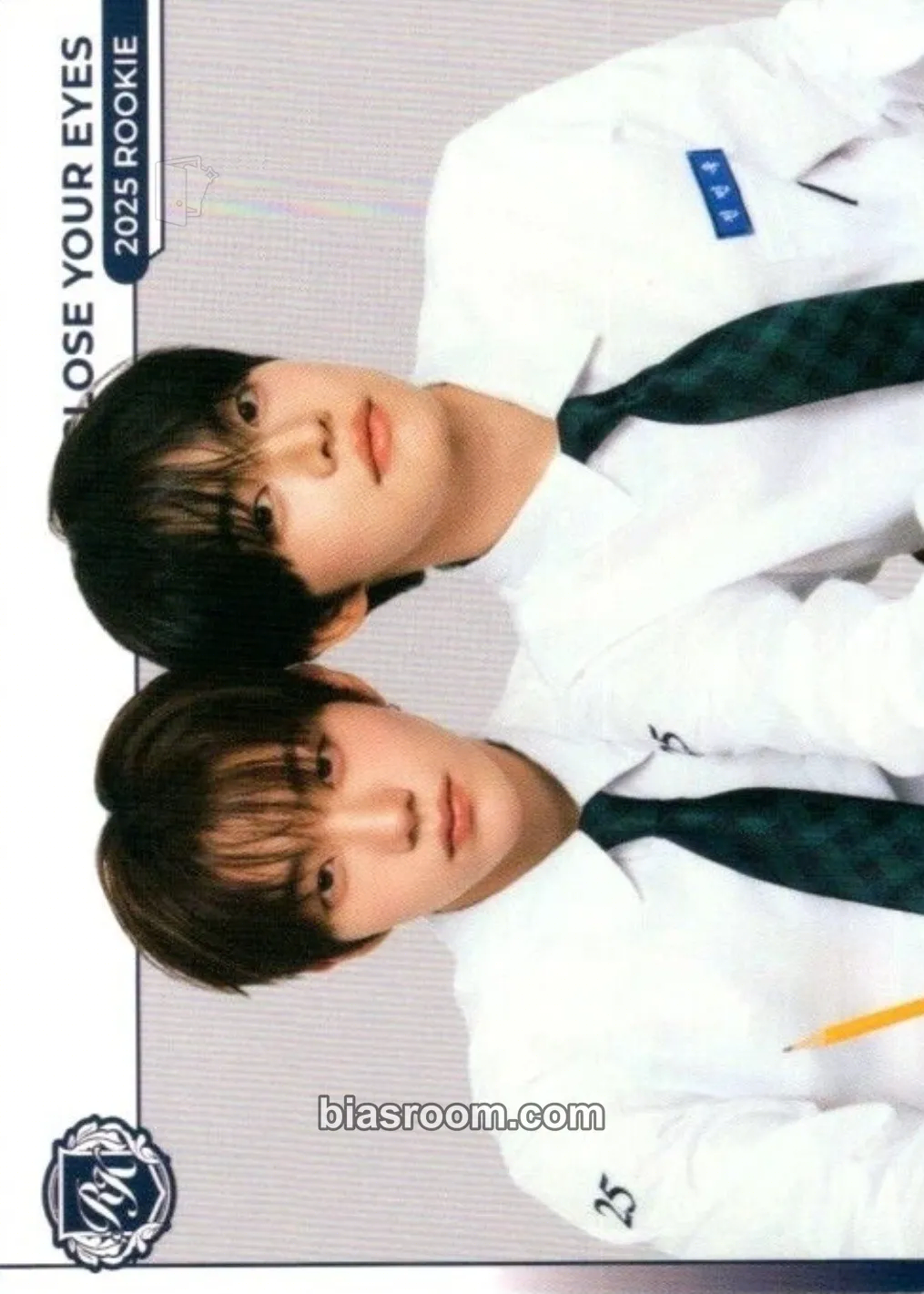 TELECA 2025 K-POP ROOKIE COLLECTION CARDS Photocard - CLOSE YOUR EYES - CLOSE YOUR EYES K-pop photocard