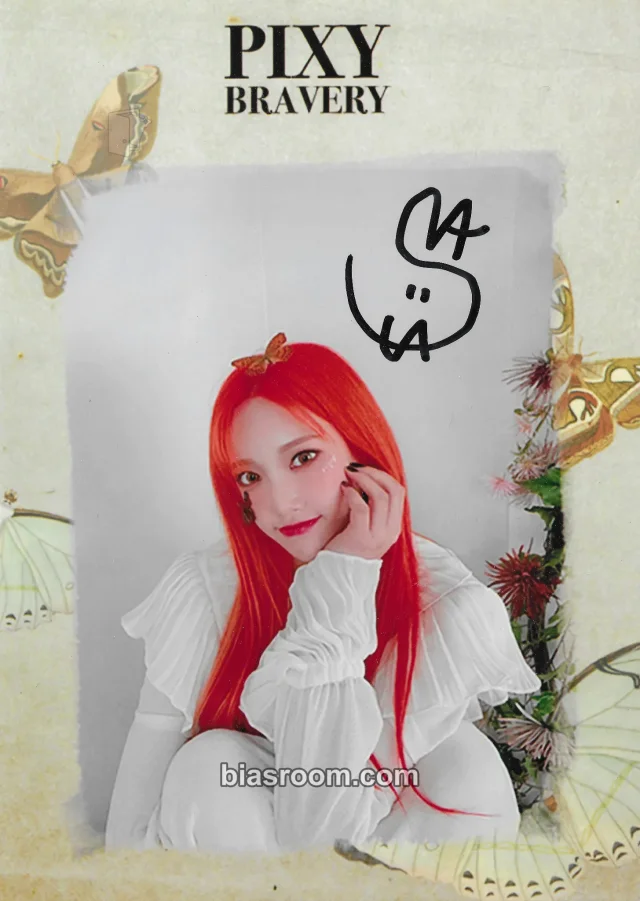 PIXY - Sua - Fairy Forest: Bravery Album photo print autographed winner benefit