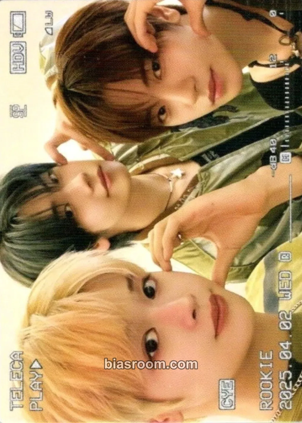 TELECA 2025 K-POP ROOKIE COLLECTION CARDS Photocard - CLOSE YOUR EYES - CLOSE YOUR EYES K-pop photocard