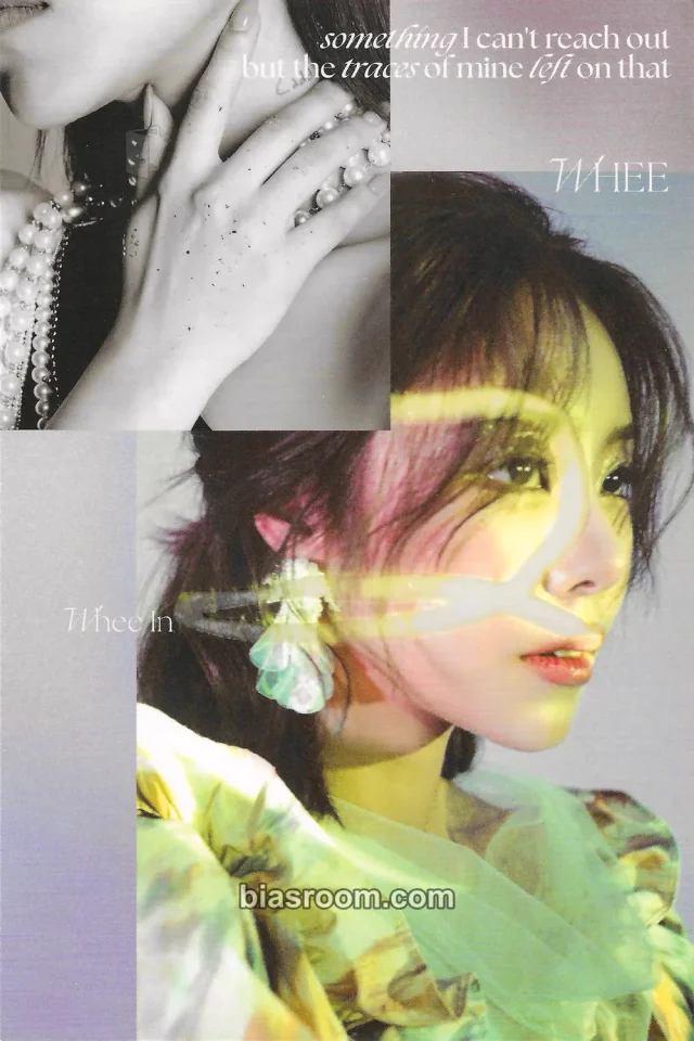 MAMAMOO - Wheein - WHEE Album glow in the dark sticker postcard album inclusion solo album