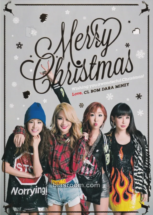 2NE1 - 2nd Fanclub Event “Blackjack Nolza” Event christmas event jpfc (japan fanclub) postcard