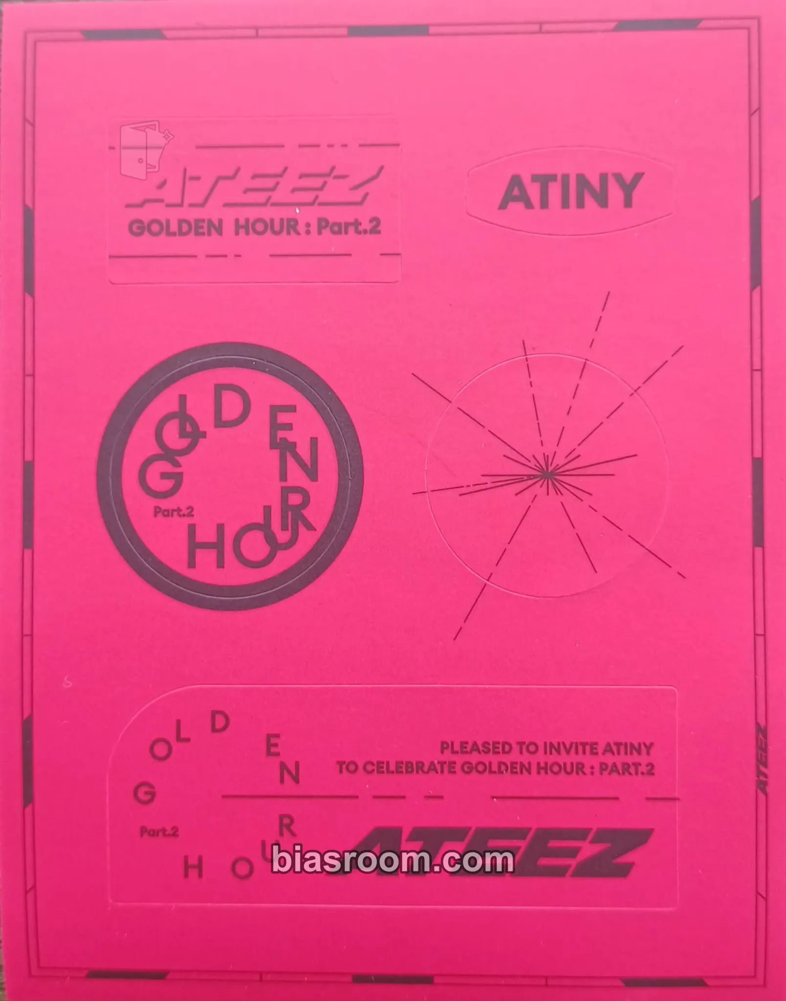 GOLDEN HOUR : Part.2 Photocard - ATEEZ - ATEEZ K-pop photocard