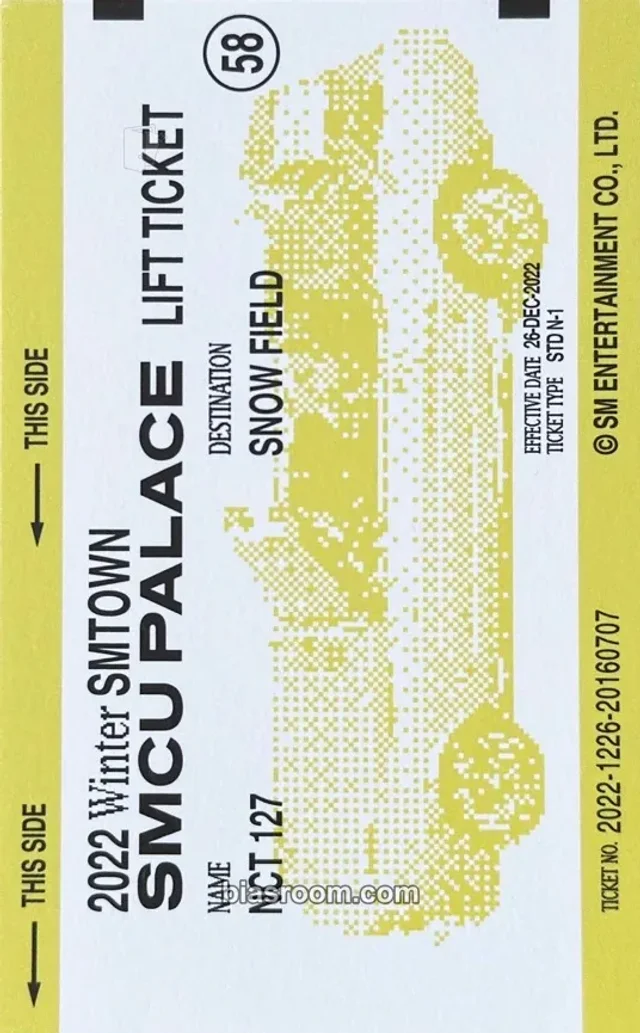 NCT - 2022 Winter SMTOWN: SMCU PALACE Album palace version album inclusion ticket