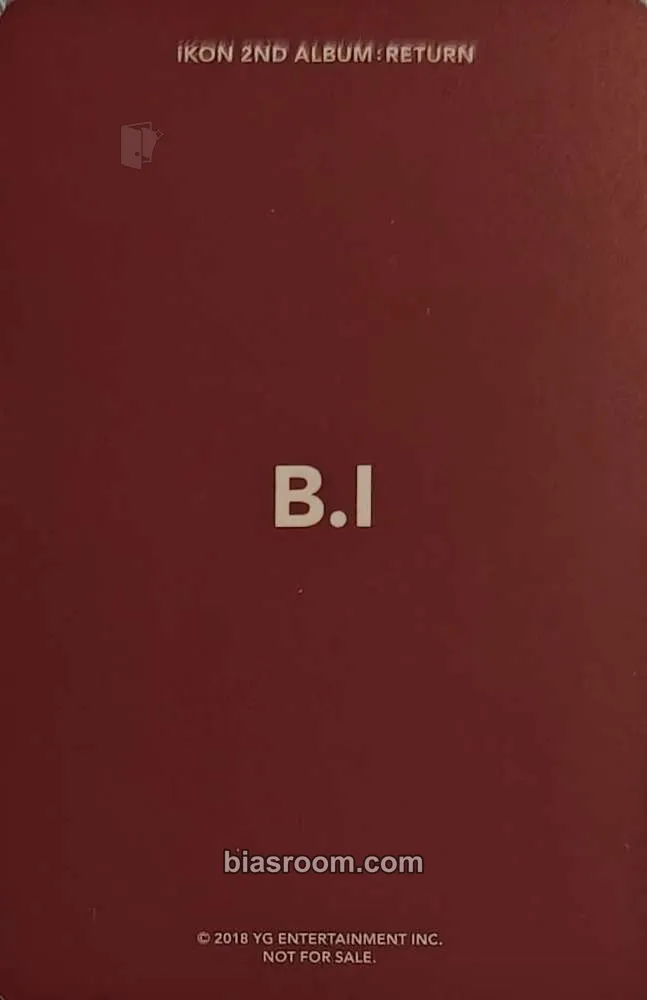 B.I Return 小卡- iKON | Bias Room
