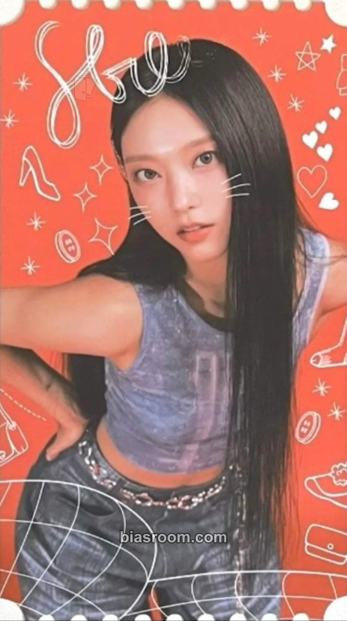 Haerin Seoul Fashion Week 2024 Photocard - NewJeans - NewJeans K-pop photocard