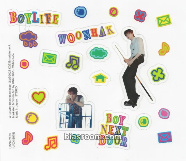 BOYNEXTDOOR - Woonhak - BOYLIFE Album sticker sheet album inclusion