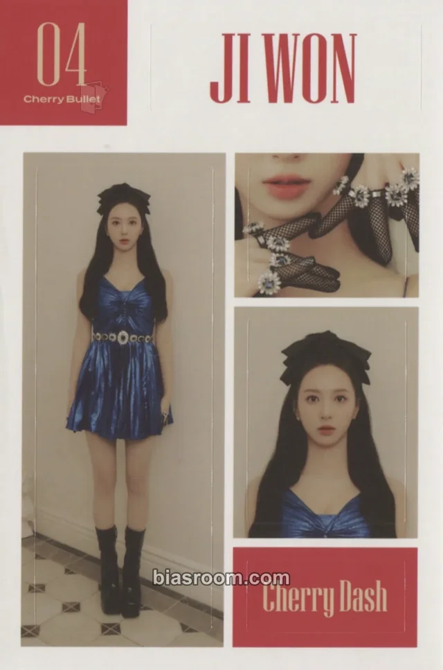 Cherry Bullet - Huh Jiwon - Cherry Dash Album album inclusion sticker sheet fashion house version