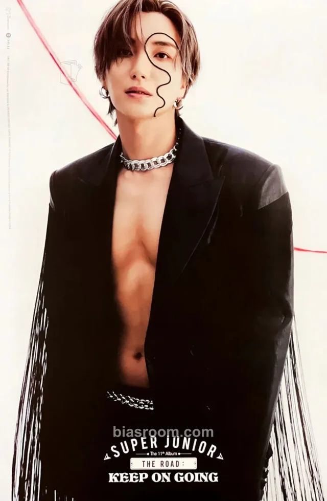 SUPER JUNIOR - Leeteuk - The Road: Keep On Going Album poster supplemental first press only