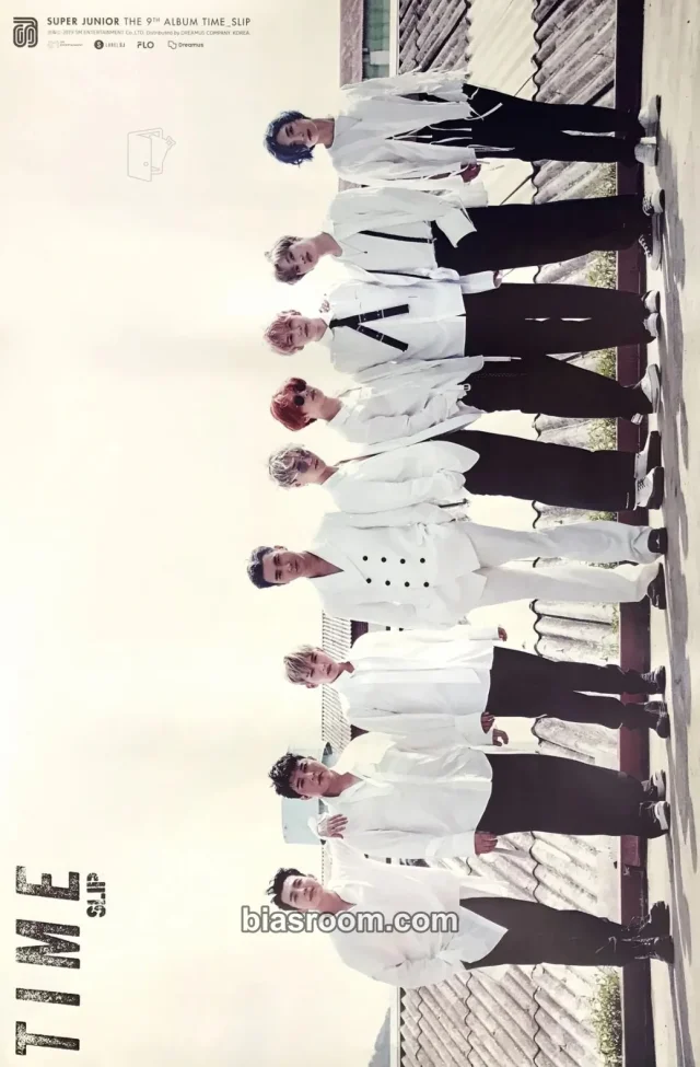 SUPER JUNIOR - Time_Slip Album poster horizontal supplemental first press only