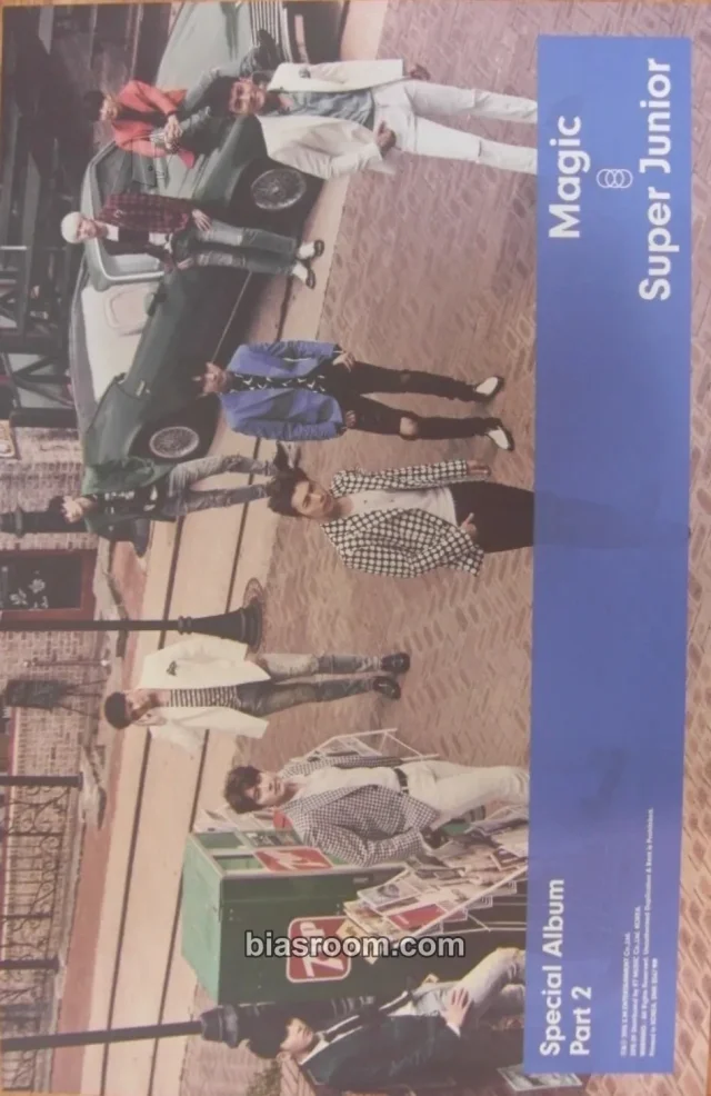 SUPER JUNIOR - Magic Album poster horizontal supplemental first press only