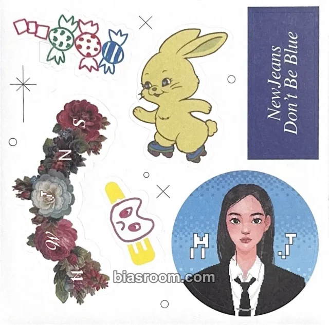 NewJeans - Minji - NewJeans 1st EP “New Jeans” Album bluebook version minji version sticker sheet album inclusion